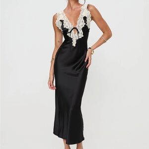 Princess Polly Black Nourish Maxi Dress